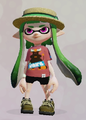 A female Inkling wearing the Shark Moccasins.