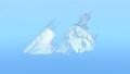 A zoomed-in view of the NILS Statue wreckage.