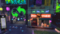 Decorations on the exterior of Grizzco in Splatsville