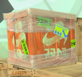 Large orange crate with Kamabo Co. logo from the Octo Expansion