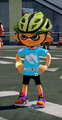 Another male Inkling wearing the Crazy Arrows.
