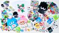 A collection of Splatoon 2 x Sanrio Characters merchandise
