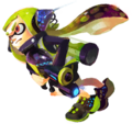 Official art of Agent 3 wearing the Hero Suit.