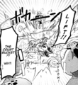 The Crust Bucket exploding in the manga.