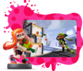 Agent 3 using the Hero Charger in the Inkling Girl amiibo missions.