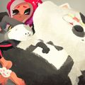 Agent 8 with Judd and Li'l Judd in artwork for Japan's unofficial Cat Day 2020.