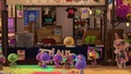 A jellyfish in a merchandise booth, seen if the player has not completed Return of the Mammalians