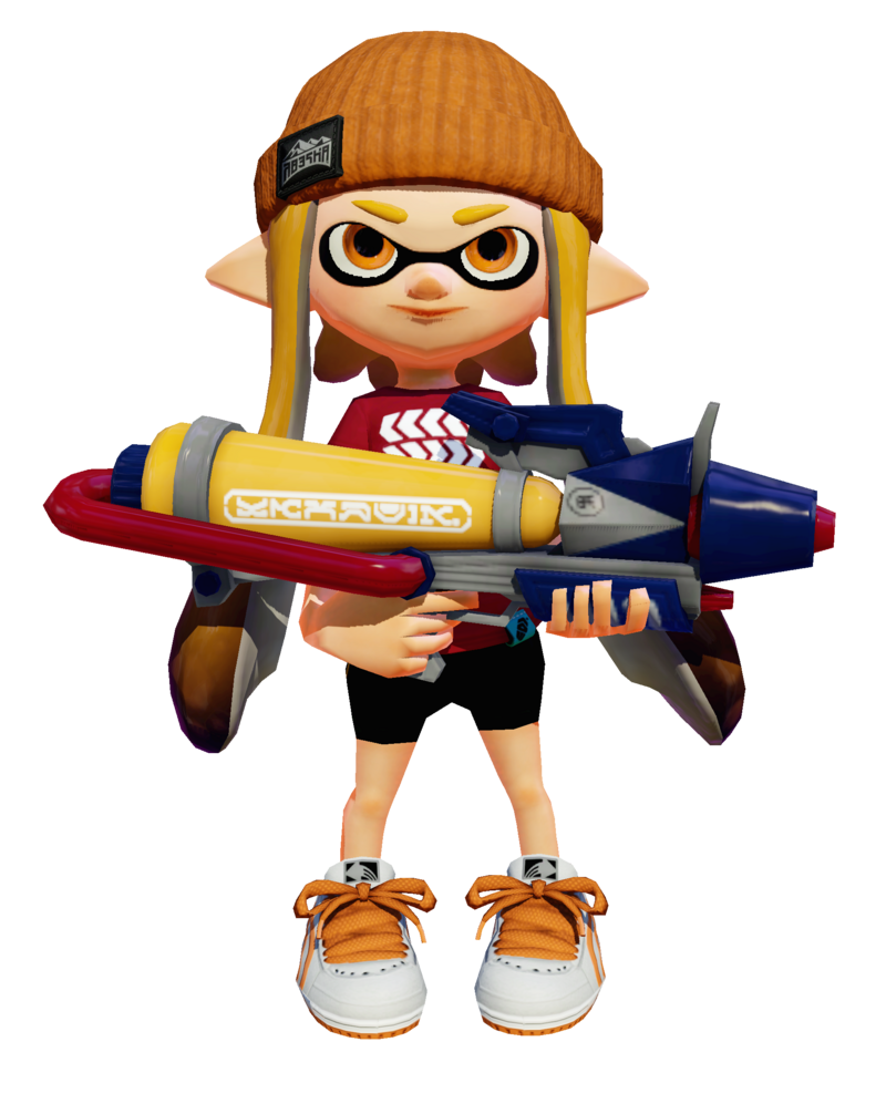 File:S Inkling with Splattershot Pro render.png - Inkipedia, the ...
