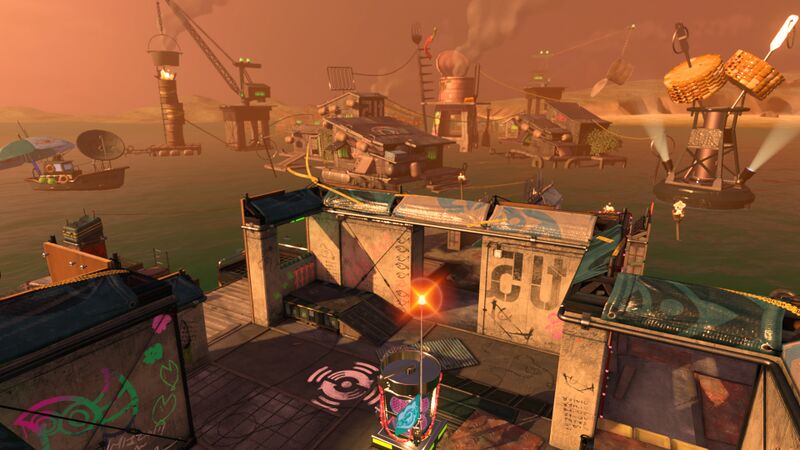 File:S2 Salmon Run Inkling looking down on Lost Outpost.jpg