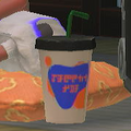 A drink from the café next to Frye in Deep Cut's studio. The logo has text that says "COFFEE RPO"