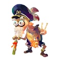 Official art of Cap'n Cuttlefish wearing the Legendary Cap.