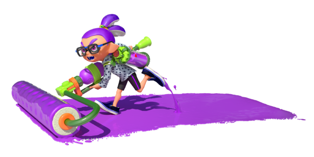 File:S Inkling with Splat Roller render.png - Inkipedia, the Splatoon wiki