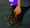 Side view of the Moto Boots in Splatoon