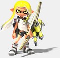 The same Inkling, used for the amiibo