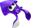 A blue Inkling in squid form