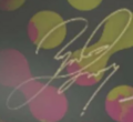 Nami's signature on the wall of Hotlantis