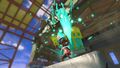 An Octoling using the Tenta Missiles