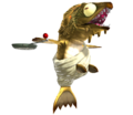 Unofficial render of the Goldie's game model from Splatoon 2.