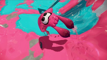 Splatoon pre-release - pink squid jumping.jpg