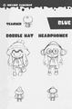 Inkling Almanac entry of Bobble Hat and Headphones as toddlers.