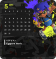 Promotional image of the Splatoon calendar widget