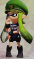 Another Inkling wearing Cuttlegear gear. The brand logo is also visible on the tag on the Octo Tee.