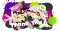 Callie and Marie thanking the users of SplatNet.