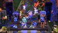 Promotional screenshot showcasing players atop Shiver's float