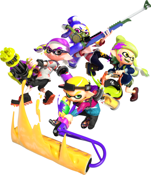 File:Splatoon 2 various Inklings.png - Inkipedia, the Splatoon wiki