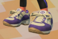 Closeup of the Violet Trainers.