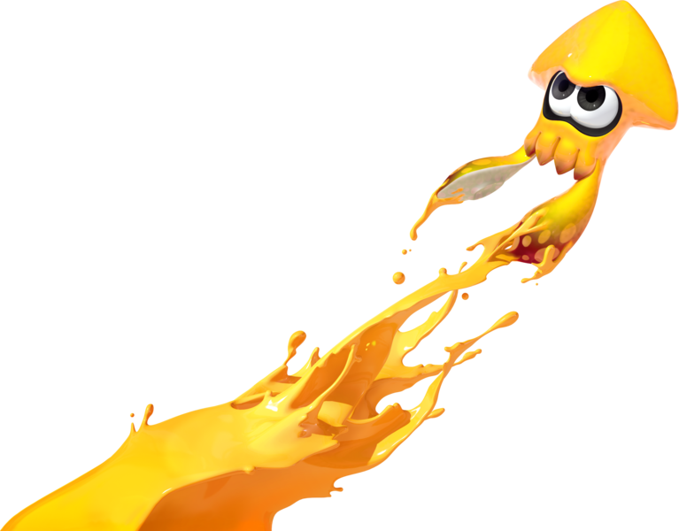 File:Splatoon 2 - Squid jump yellow.png