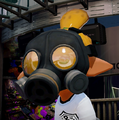 Close-up of a male Inkling wearing the Gas Mask.