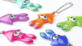 Squid keychains by Takara Tomy