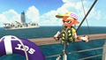 The CHIKYU in the distance, behind an Inkling boy