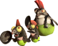 Salmon Run Next Wave render, with two Chums.
