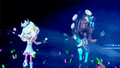 A GIF of Off the Hook dancing to Acid Hues on-stage.