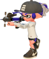 Render of an Inkling girl with the Splash-o-matic