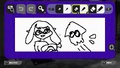 A post being drawn in Splatoon 3