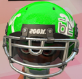 Closeup of the Deca Tackle Visor Helmet