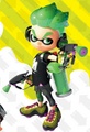 An Inkling resembling Gloves that appears in The Art of Splatoon 2