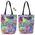 Tote bag with can badges (graffiti) by Empty