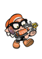 The Tableturf card icon of the Forge Splattershot Pro.