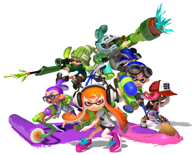 File:S Inkling group render.png - Inkipedia, the Splatoon wiki