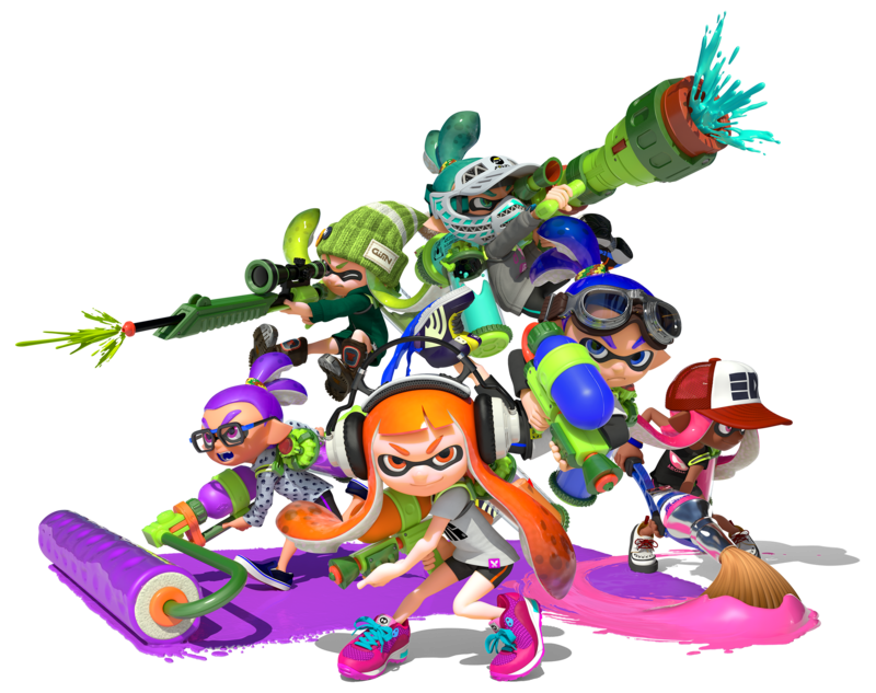 File:S Inkling group render.png - Inkipedia, the Splatoon wiki