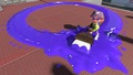 An Inkling Boy who has made a circle by rolling the Octobrush