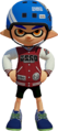 A render of a male Inkling wearing the Varsity Jacket.