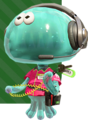 3D art of a jellyfish staff member of The Shoal in Splatoon 2.