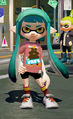 Another female Inkling wearing the LE Soccer Cleats.
