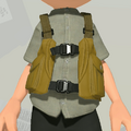 A close-up of the Khaki Ranger Vest.