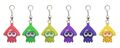 6 colors squid figures by Nanaco